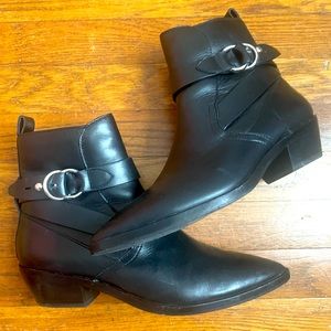 Black Pointed Booties